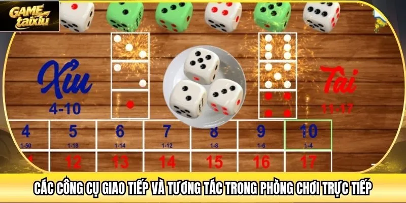 Các công cụ giao tiếp và tương tác trong phòng chơi trực tiếp