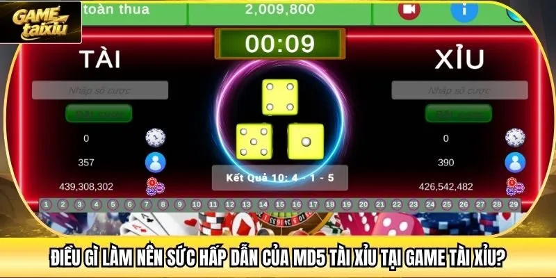 Điều gì làm nên sức hấp dẫn của MD5 Tài Xỉu tại Game Tài Xỉu?