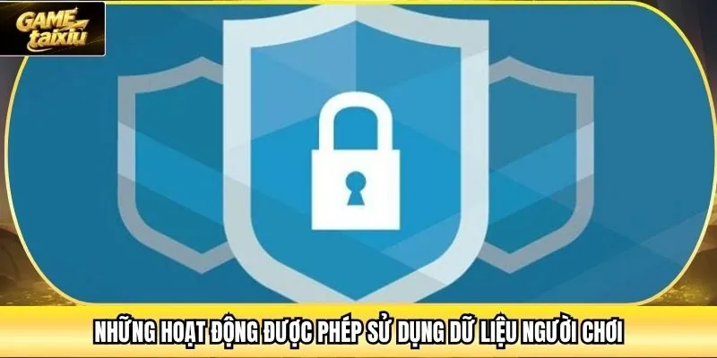 Những hoạt động được phép sử dụng dữ liệu người chơi