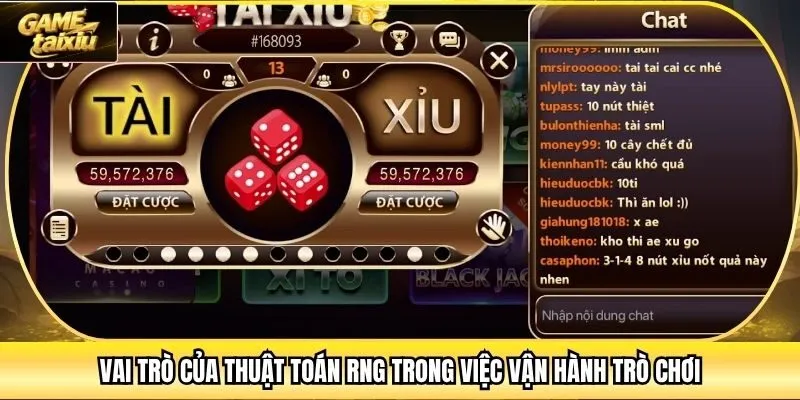 Vai trò của thuật toán RNG trong việc vận hành trò chơi